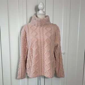 Eddie Bauer Cozy Pink Sherpa Jacket Medium